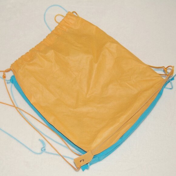 Horizon Group USA Drawstring Bags, Orange & Blue - Picture 3 of 4